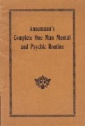 Annemann's Complete One Man Mental and Psychic Routine (used) by Ted Annemann