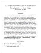 A Comparison of the Gravatt and Hugard Encyclopedias of Card Magic
