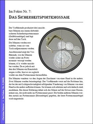 Im Fokus Nr. 7: Das Sicherheitsportemonnaie by Christian Scherer
