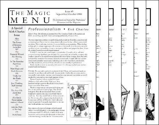 Magic Menu volume 9 (Sep 1998 - Aug 1999) by Jim Sisti