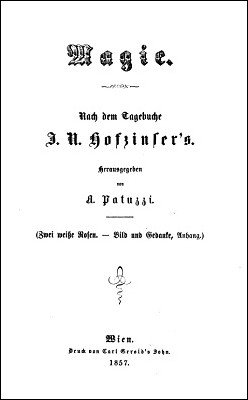 Magie nach dem Tagebuche J. N. Hofzinser's by Alexander Patuzzi