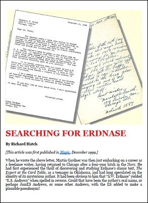 Searching for Erdnase by Richard Hatch