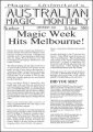 Australian Magic Monthly by Tim Ellis