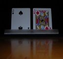 Two Card Stand by Chris Wasshuber
