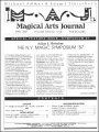 Magical Arts Journal Volume 1 Issue 9 (Apr 1987) by Michael Ammar & Adam J. Fleischer