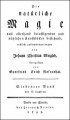 Die Natürliche Magie: Band 7 by Johann Christian Wiegleb & Gottfried Erich Rosenthal