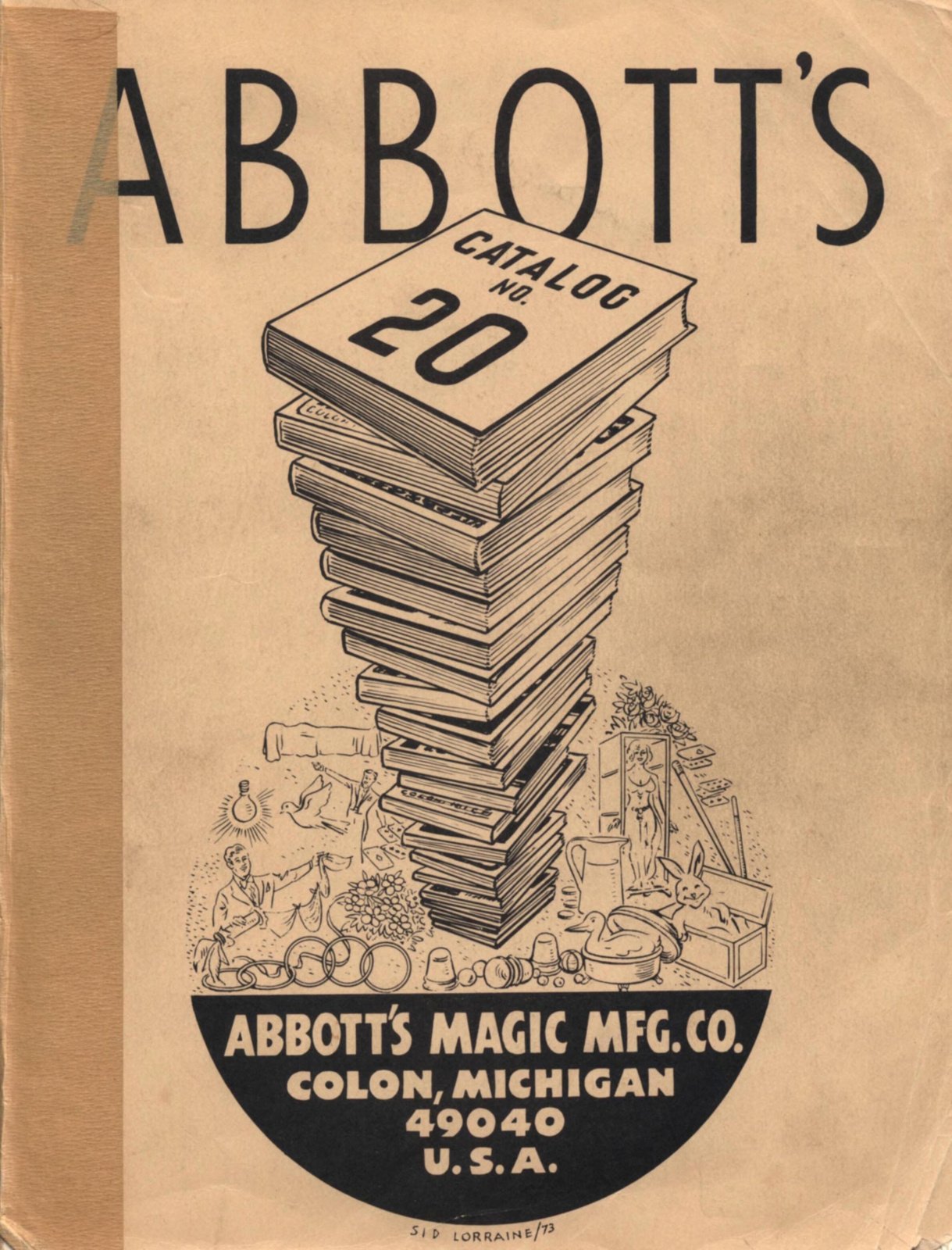 Abbott Magic Catalog 20 1972 by Recil Bordner