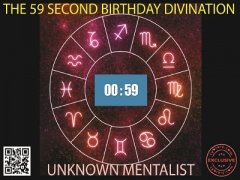 The 59 Second Birthday Divination by Unknown Mentalist