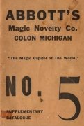 Abbott Magic Catalog #5 (used) by Percy Abbott