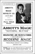 Abbott Magic Catalog #1 1934 by Percy Abbott