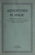 Adventures in Magic by Henry Ridgely Evans