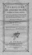 Codicille de Jérome Sharp by Henri Decremps