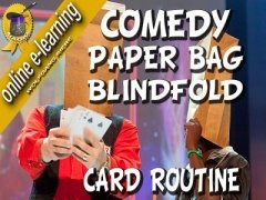 Comedy Paper Bag Blindfold Card Routine