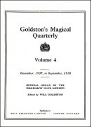 Goldston's Magical Quarterly Volume 4 (Dec 1937 - Sep 1938) by Will Goldston