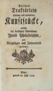Read more about Kleines Traktätlein seltsamer und approbirter Kunststücke by Jacob Philadelphia