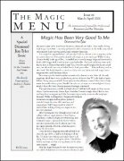 Magic Menu volume 10, number 58 (Mar - Apr 2000) by Jim Sisti