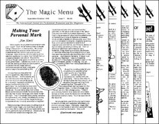 Magic Menu volume 2 (Sep 1991 - Aug 1992) by Jim Sisti