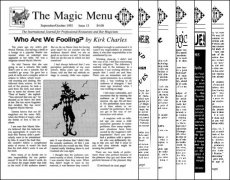 Magic Menu volume 3 (Sep 1992 - Aug 1993) by Jim Sisti