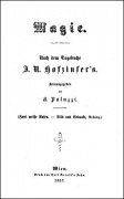 Magie nach dem Tagebuche J. N. Hofzinser's by Alexander Patuzzi