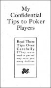 My Confidential Tips To Poker Players by F. R. Ritter