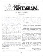 New Pentagram Magazine Volume 13 (March 1981 - February 1982) by Peter Warlock