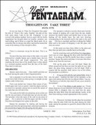 New Pentagram Magazine Volume 15 (March 1983 - February 1984) by Peter Warlock