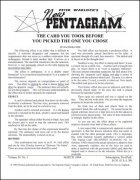 New Pentagram Magazine Volume 16 (March 1984 - February 1985) by Peter Warlock