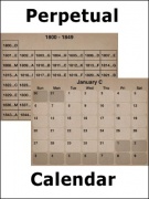 Perpetual Calendar for your iPod/iPhone/PDA/cell-phone