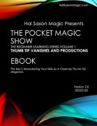 Pocket Magic Show 1: Vanishes and Productions by Hal Saxon