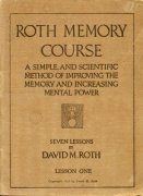 Roth Memory Course by David M. Roth