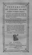 Testament de Jérome Sharp by Henri Decremps