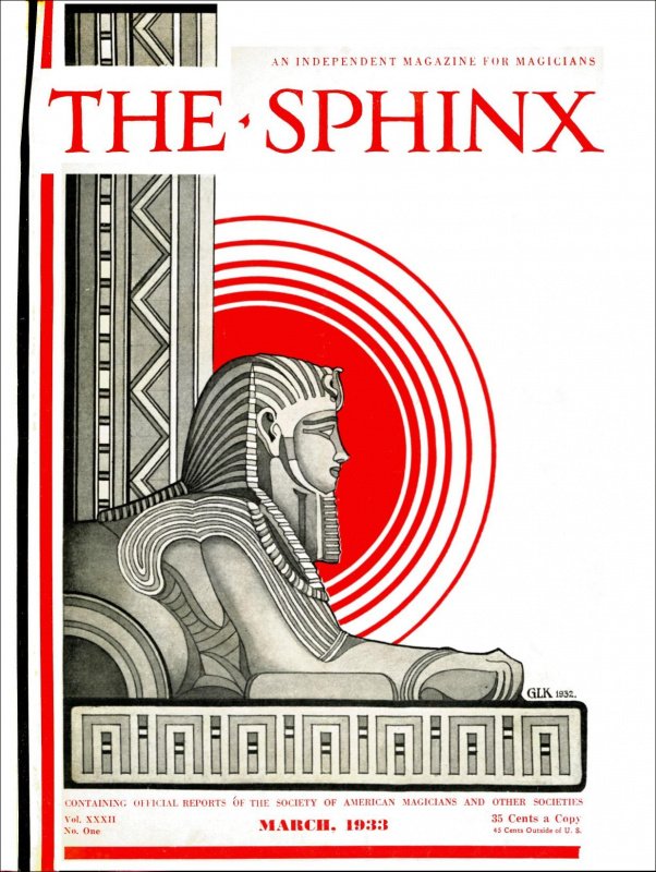 Sphinx Magazine The Sphinx Volume 32 (Mar 1933 - Feb 1934) by John Mulholland : Lybrary.com