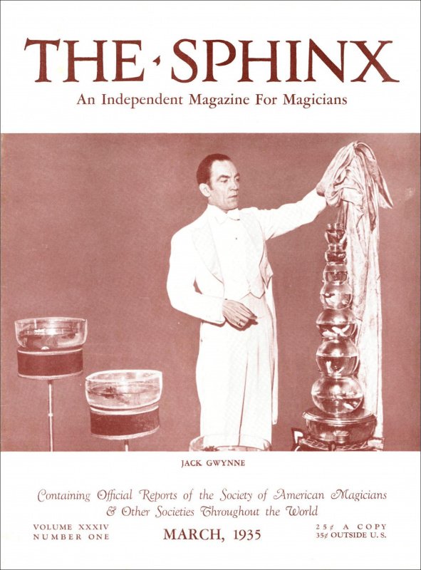Sphinx Magazine The Sphinx Volume 34 (Mar 1935 - Feb 1936) by John Mulholland : Lybrary.com