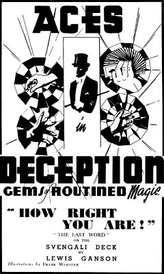 Aces in Deception or "How Right You Are" by Lewis Ganson