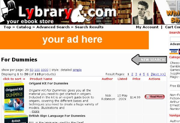 ad example for publisher page placement