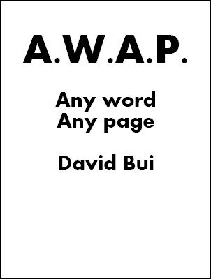 A.W.A.P. Book Test by David Bui