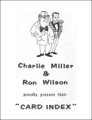 Charlie Miller on the Card Index by Charlie Miller