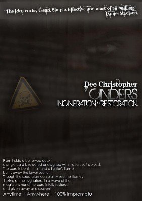 Cinders: Incineration/Restoration by Dee Christopher