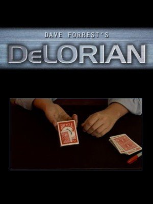 DeLorian: signed card under cellophane by Dave Forrest