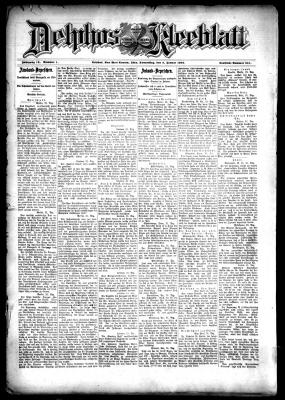 Delphos Kleeblatt (1902) by Carl A. Jettinger