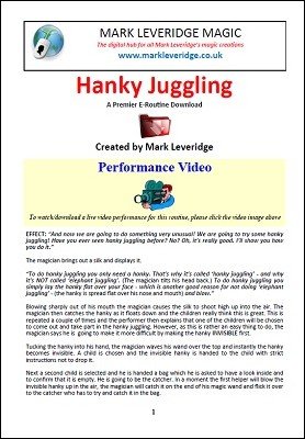 Hanky Juggling by Mark Leveridge