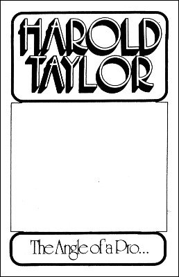 Harold Taylor: The Angle of a Pro by Harold Taylor
