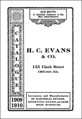 H. C. Evans Catalog 1909-1910 by Edwin C. Hood