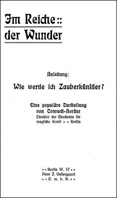 Im Reiche der Wunder by Friedrich W. Conradi-Horster