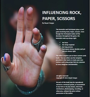 Influencing Rock, Paper, Scissors by Boyet Vargas