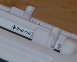 paper guides of card cutter