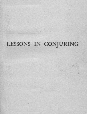 Lessons in Conjuring by David Devant