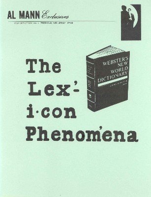 The Lexicon Phenomena by Al Mann