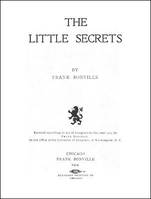 The Little Secrets by Frank Bonville