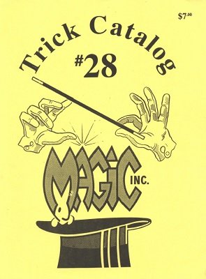 Magic Inc. Trick Catalog #28 by Frances Marshall